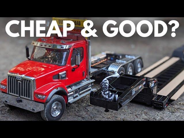 BUDGET RC Tractor Trailer? Diecast Masters Western Star & Lowboy Hauler