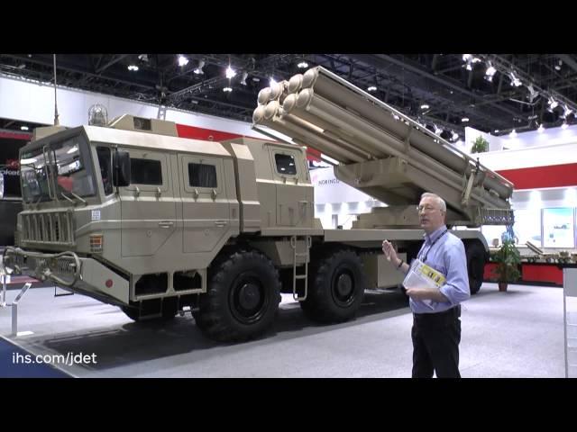 IDEX 2015 Christopher Foss talks about the NORINCO AR3 Multiple Artillery Rocket System