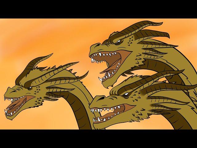 How King Ghidorah Fell To Earth (Animated)