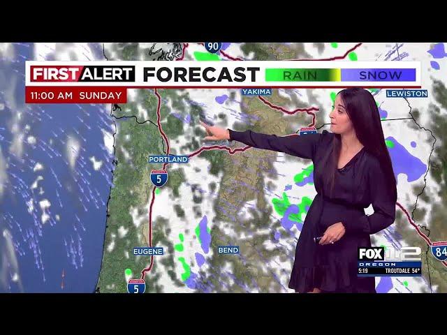 FOX 12 Oregon Saturday evening weather forecast for Portland (11/2)