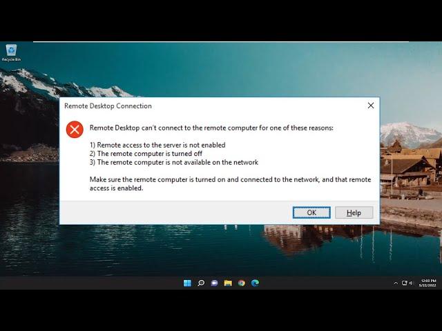 Remote Desktop Can't Connect to the Remote Computer for One of These Reasons FIX [Tutorial]