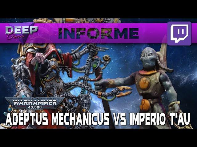 ADEPTUS MECHANICUS vs IMPERIO T'AU | Informe de Batalla Warhammer 40.000