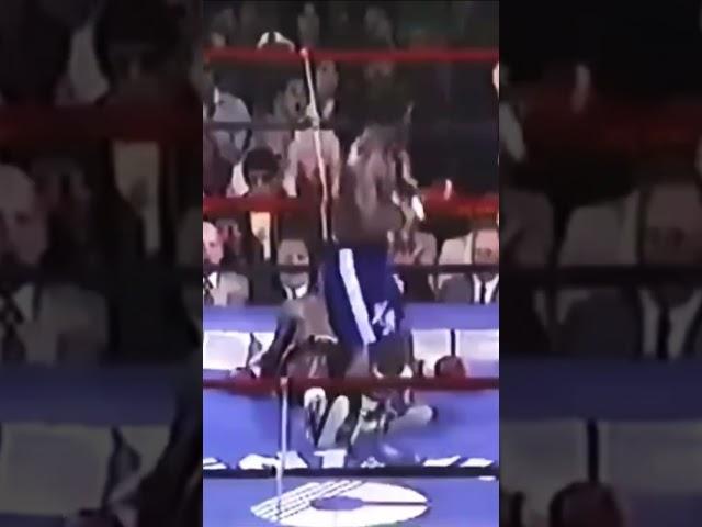Sugar Ray Leonard gets DROPPED for the first time!! #boxing