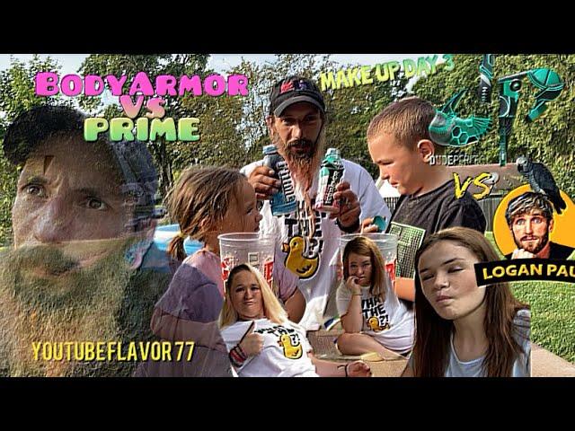 PRIME vs Dude Perfect Body Armor 30 Days Make Up 3 (youtube Flavor 77)