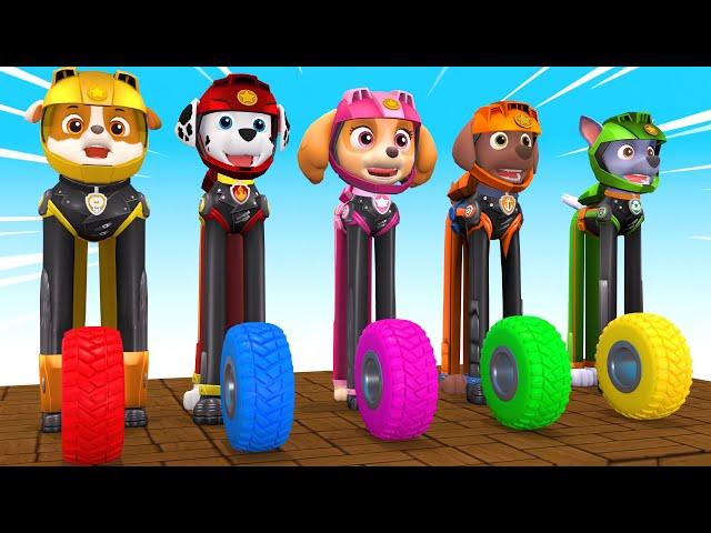 PAW Patrol Guess The Right Door ESCAPE ROOM CHALLENGE Animals Tire Game Cow Mammoth Elephant Tiger