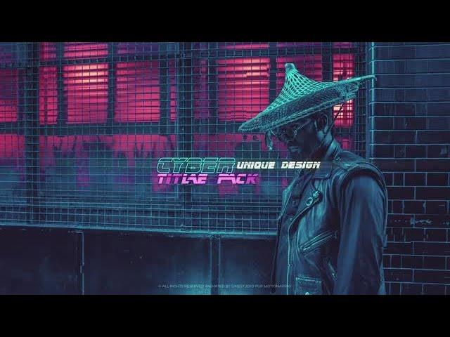 Cyberpunk Title Pack Motion Graphics Templates