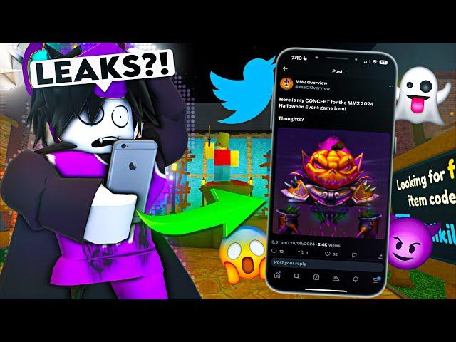 REACTING to HALLOWEEN UPDATE LEAKS in MM2..  (Murder Mystery 2)