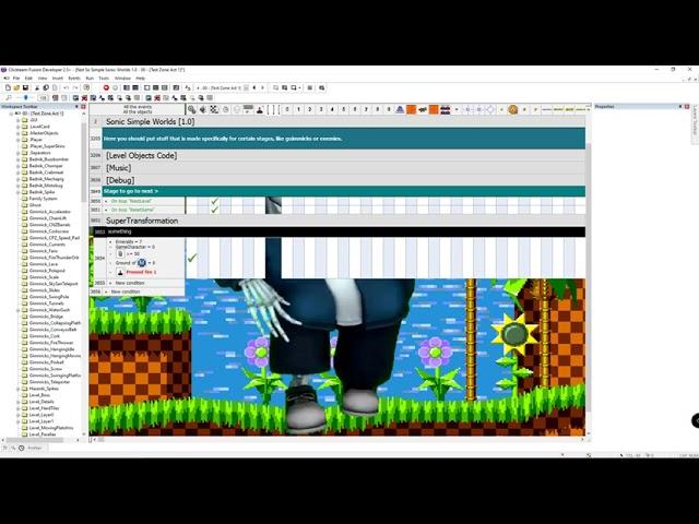 Simple Sonic Worlds : How to add Super Transformation?