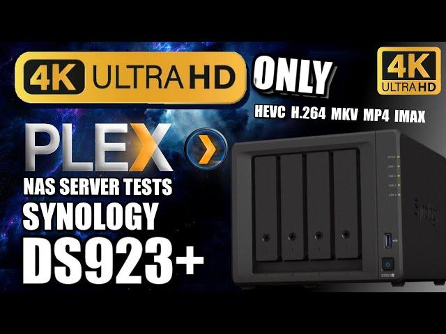 Synology DS923+ 4K PLEX NAS TESTS