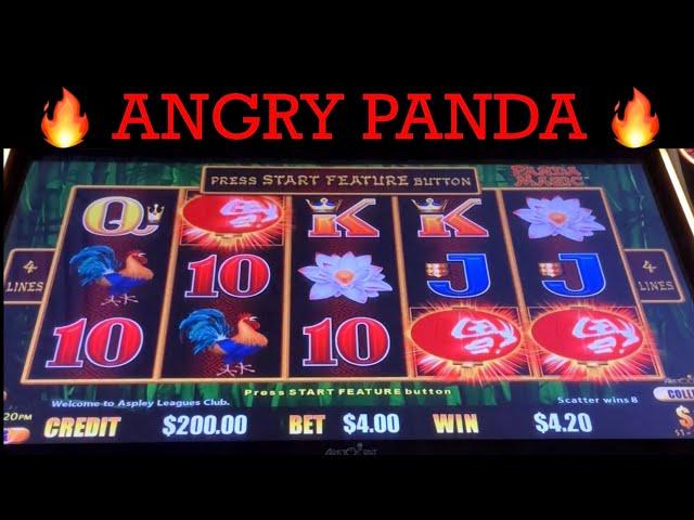  ANGRY PANDA  PANDA MAGIC DRAGON LINK SLOT MACHINE  POKIE WINS