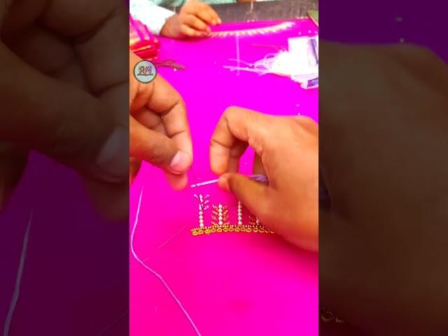 knot work #shorts #handembroiderywork #shortsvideo #youtubeshorts #stitch #nehar #handembroidery