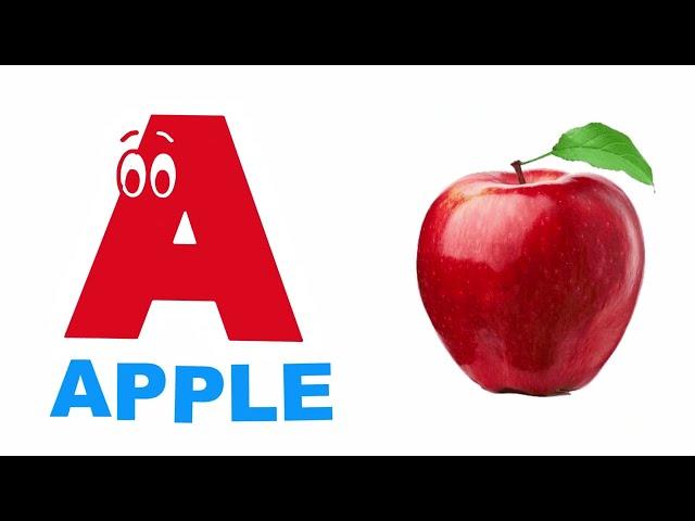 The ABC Phonic Song - Toddler Learning Video : "A is for Apple a a Apple, B is for Ball b b Ball"