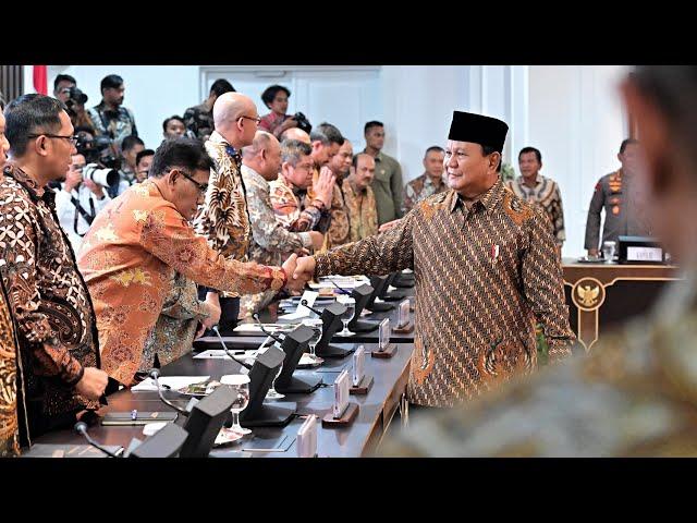 Pengantar Presiden Prabowo pada Sidang Kabinet Paripurna Perdana, Kantor Presiden, 23 Oktober 2024