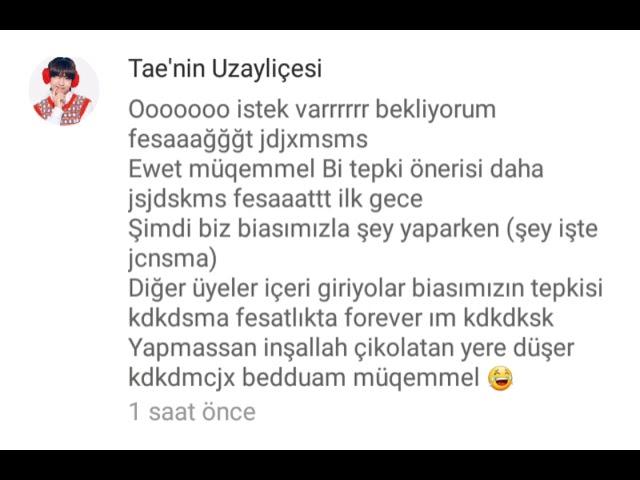 BTS TEPKİ #25 {BİASIMIZLA GERDEĞE GİRERKEN ÜYELER İÇERİ GIRERSE}