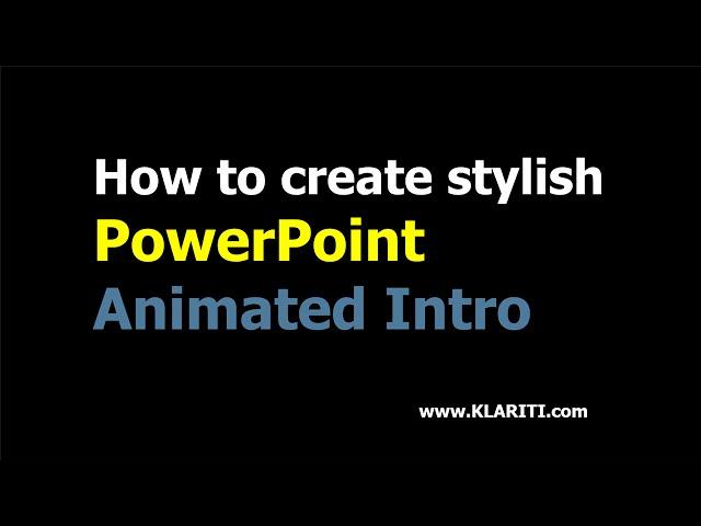 How to Create YouTube Landing Page using PowerPoint