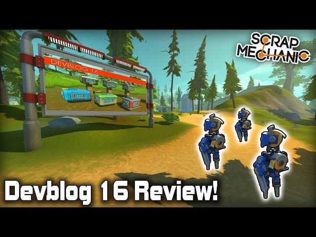 SURVIVAL Mode Release Date and More! (Scrap Mechanic Devblog 16 Review)
