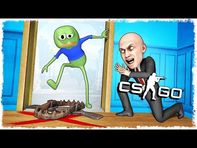 КРУГОМ ТРОЛЛЬ ЛОВУШКИ!!! ЛЯГЯ ТРОЛЛЬ vs ХИТМАН МАНЬЯК В CS:GO!!!