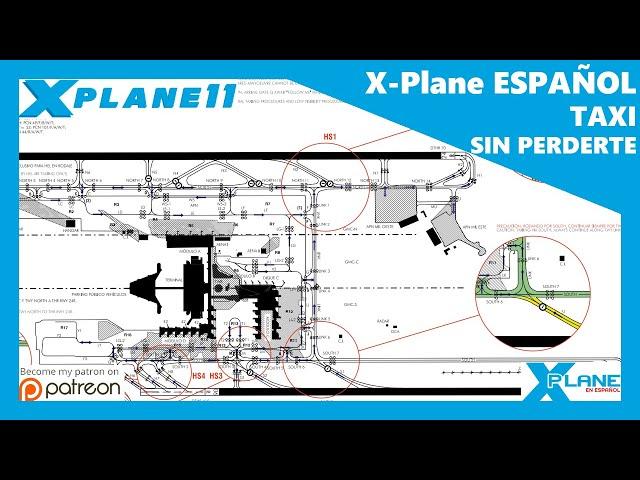 X-Plane Español | Escuela de Vuelo | Hacer TAXI sin PERDERTE