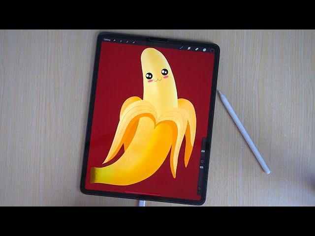 Procreate For Beginners - Kawaii Banana