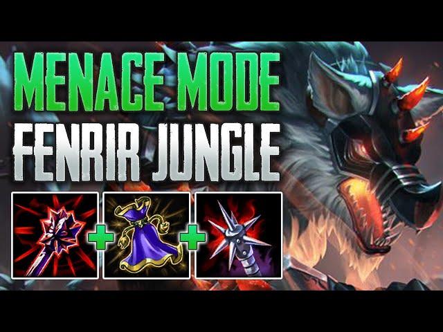 THIS GOD IS A MENACE! Fenrir Jungle Gameplay (SMITE Ranked Conquest)