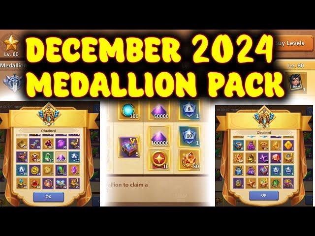 DECEMBER 2024 MEDALLION PACK | CASTLE CLASH