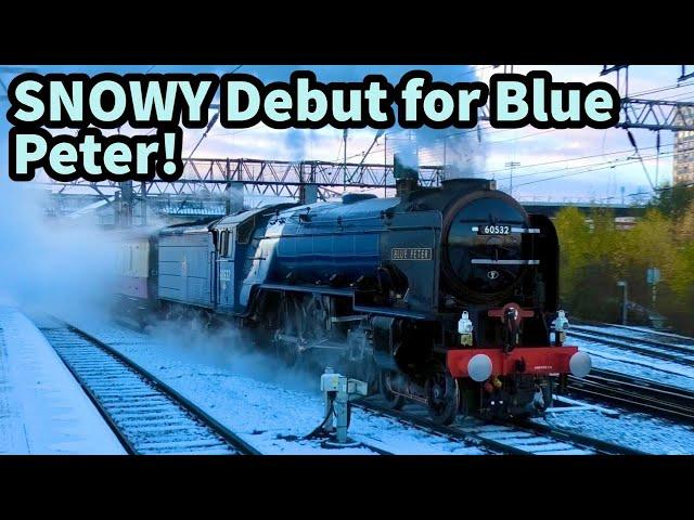 A PERFECT Winter Scene for the DEBUT Tour Return for A2 60532 BLUE PETER 20/11/24