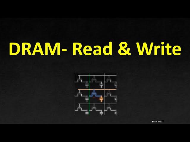 DRAM - Read and Write operations (Most detailed explanation!)