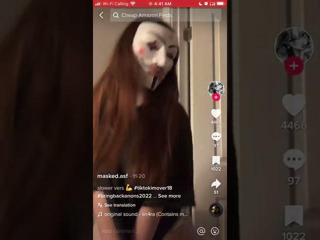 Anonymous girl dances the do me right TikTok twerk