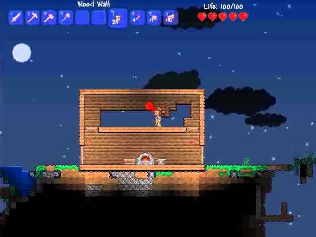 Let's Play Terraria Ep.3 - Building My House