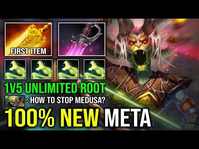 NEW 7.37C META 100% Unkillable Radiance + Khanda 1v5 Unlimited Root Full Aghs Medusa Dota 2