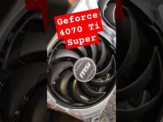 MSI Ventus GeForce RTX 4070 Ti super Unboxing #grafikkarte #nvidia #4070 #ventus