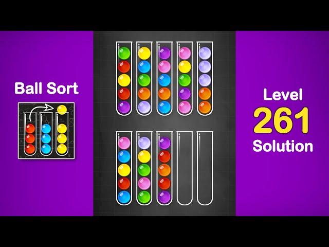 Ball Sort Puzzle Solution Level 261