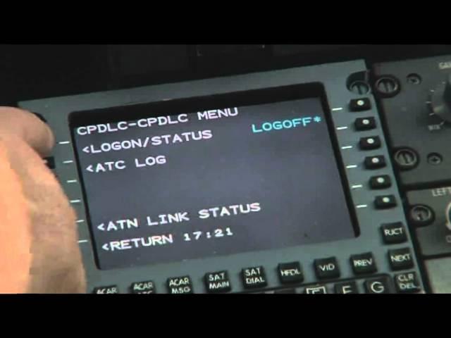 CPDLC - departure and logon