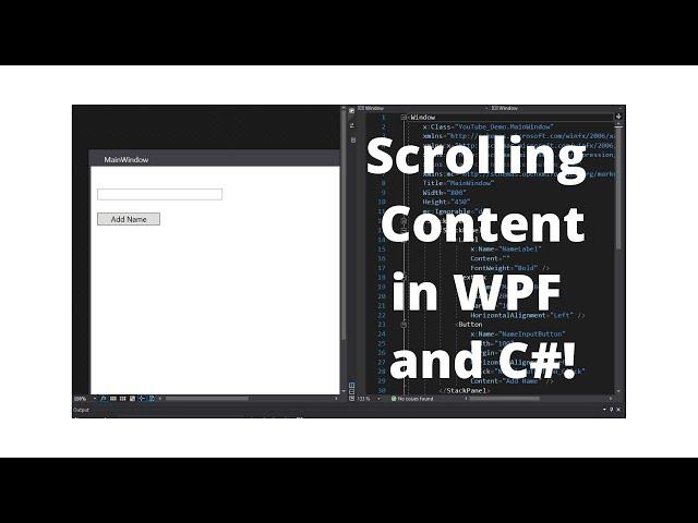 The Scrollviewer in WPF - How to Scroll Content in WPF Part 7