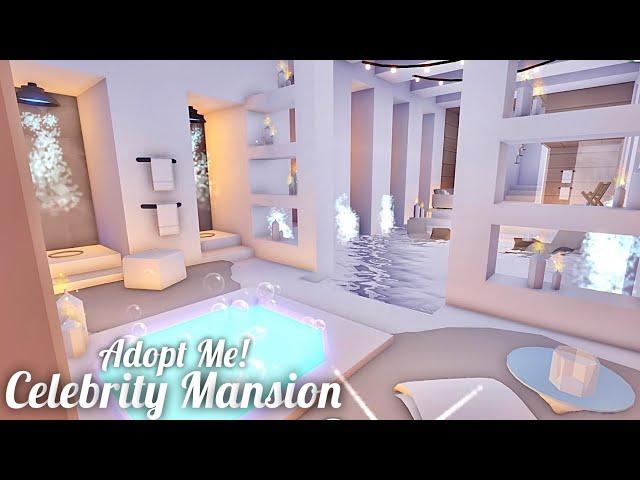 Adopt Me! Home Gym, Pool & Spa - Aesthetic Dream Home - Celebrity Mansion - Tour & Speed Build