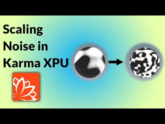 Scaling Noises in Karma XPU | Houdini 19.5