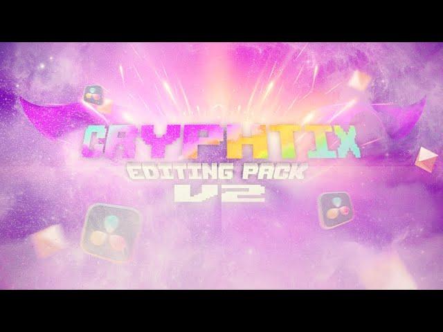 Cryphtix's ULTIMATE Editing Pack V2 | 60+ presets | The *BEST* Davinci Resolve Editing Pack