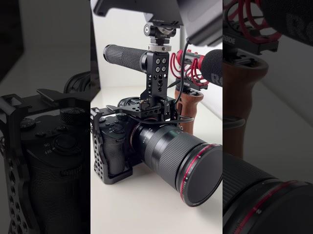 My favorite handheld rig setup  #sonya7iii #filmmaking