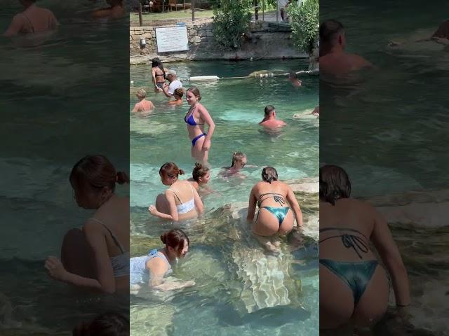 Summer Holiday Pamukkale Cleopatra Pool -Hot Day️ #pamukkale