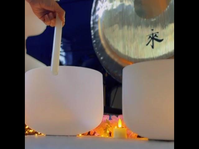 Therapeutic power of sound. #creativehealing #music #gong #singingbowls #healing