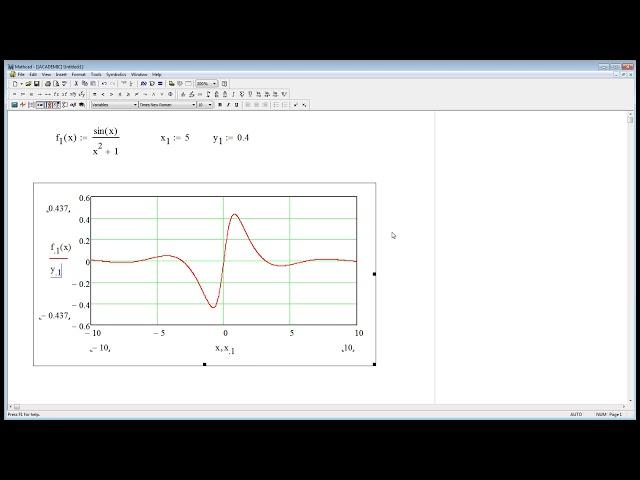 Mathcad 2D Plots with Multiple Functions - Brain Waves