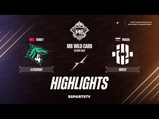 ULFHEDNAR vs Insilio HIGHLIGHTS M6 World Championship Wild Card Stage | INS vs ULF ESPORTSTV