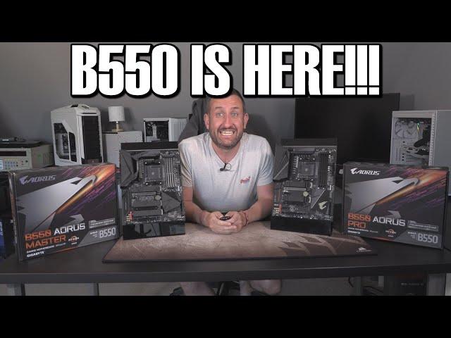 Gigabyte Aorus B550 Master and Pro Preview