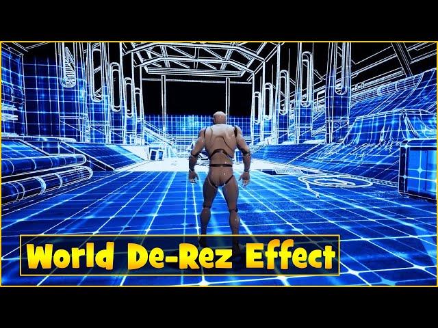 World De-res Effect In Unreal Engine 4
