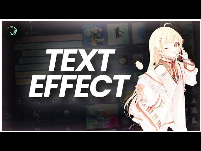 Text effect alight motion - Tutorial AMV