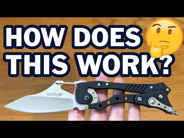 The World's Weirdest Knife Explained - Kershaw Hawk E.T. - Grant & Gavin Hawk External Toggle