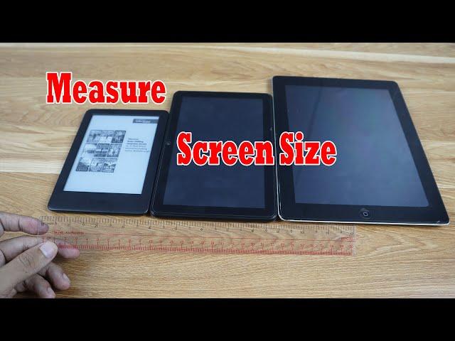 How to Measure Tablet Screen Size Actual Measuring in Inches