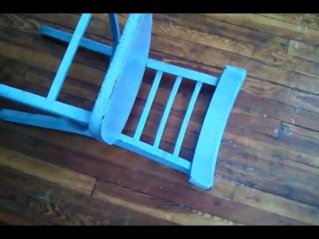 How to Pick Up a Blue Chair Off the Ground