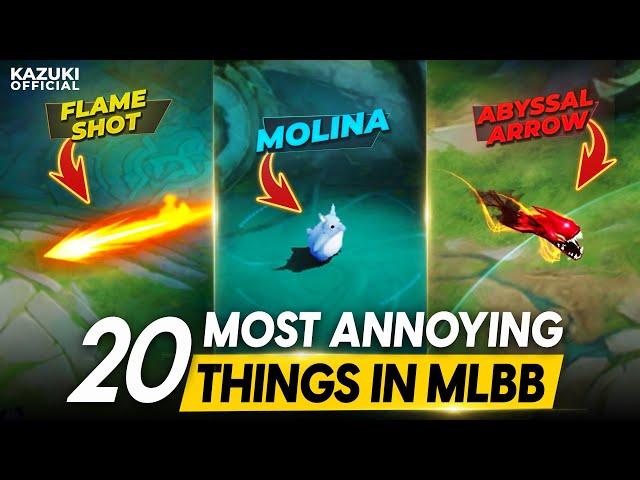 20 MOST ANNOYING THINGS IN MLBB THAT ARE WAY TOO DISTURBING