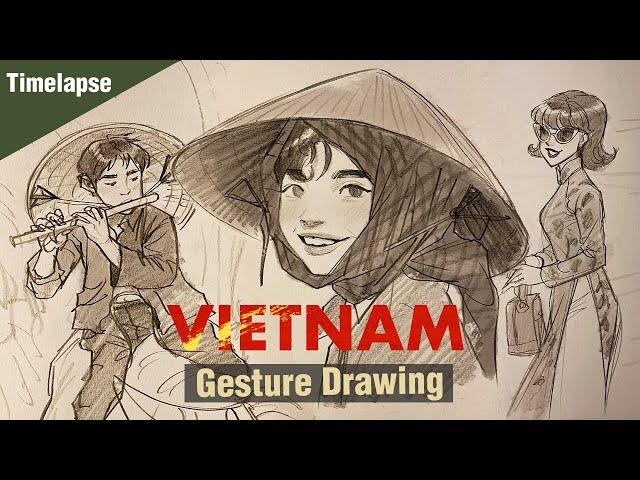 Miacat Sketch - Vietnam [Timelapse]